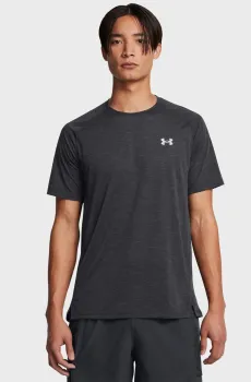 Мужская серая футболка UA RUN TRAIL TEE Серый M Under Armour 1383239-016