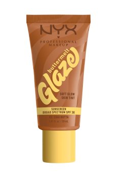 Тональная основа-тинт для лица NYX Professional Makeup Buttermelt Glaze Soft Glow Skin Tint, SPF 30, 05 Chai Butta, 30 мл
