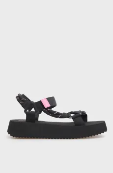 Женские черные сандалии EVA ROPE Черный 41 Tommy Jeans EN0EN02970