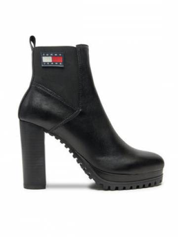 Tommy Jeans Ботильйони Tjw New Ess High Heel Boot EN0EN02439 Чорний Tommy Jeans Ботильйони Tjw New Ess High Heel Boot EN0EN02439 Чорний