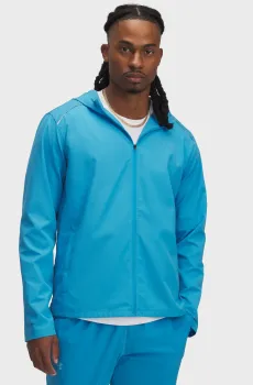 Мужская голубая ветровка UA Launch Hooded Jacket Голубой XL Under Armour 1376795-452