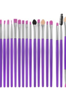Набор кистей для макияжа Cosmo Shop ручка фиалковая с бронзой, 20 шт (CS-212)