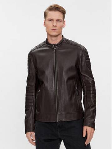 Boss Шкіряна куртка Jolur 50504104 Коричневий Regular Fit Boss Шкіряна куртка Jolur 50504104 Коричневий Regular Fit