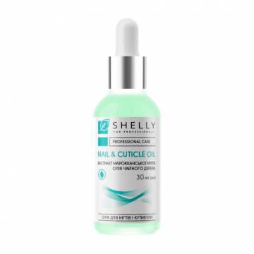 Масло для ногтей и кутикулы Shelly Nail & Cuticle Oil с экстрактом марокканской мяты и маслом чайного дерева, 30 мл Масло для ногтей и кутикулы Shelly Nail & Cuticle Oil с экстрактом марокканской мяты и маслом чайного дерева, 30 мл