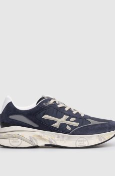 Синие комбинированные кроссовки MOERUN