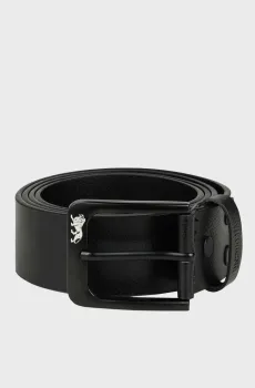 Черный кожаный ремень COPPULL Черный 130 Lonsdale 117842