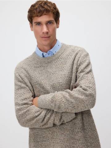 Reserved - Джемпер із суміші вовни - бежевий - 038FR-80M