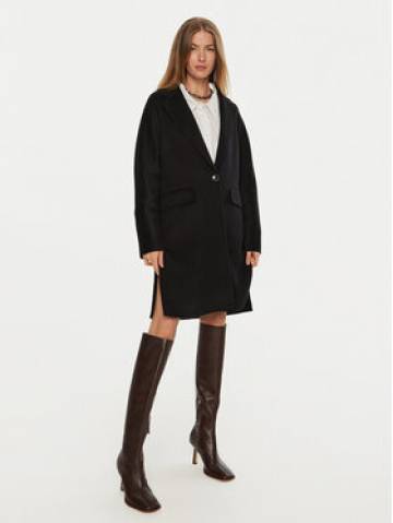Patrizia Pepe Демісезонний плащ 8O0004/A006-K103 Чорний Regular Fit Patrizia Pepe Демісезонний плащ 8O0004/A006-K103 Чорний Regular Fit