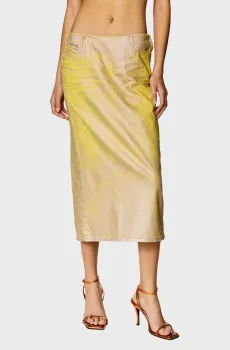 Женская золотистая джинсовая юбка DE-PRA-S2 GONNA Золотой 26 Diesel A13089 068KK