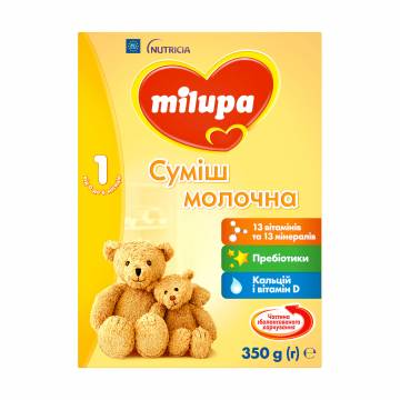 Детская сухая молочная смесь Milupa 1, от 0 до 6 месяцев, 350 г Детская сухая молочная смесь Milupa 1, от 0 до 6 месяцев, 350 г