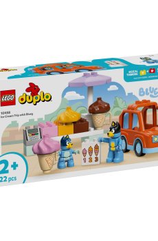 Конструктор LEGO Duplo Путешествие с мороженым с Блуи, 22 детали, от 2 лет (10458)