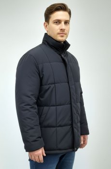 Мужская классическая зимняя куртка в синем цвете AS-141-ferro-navy