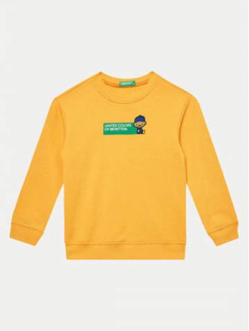 United Colors Of Benetton Світшот 3J70G10F0 Жовтий Regular Fit United Colors Of Benetton Світшот 3J70G10F0 Жовтий Regular Fit