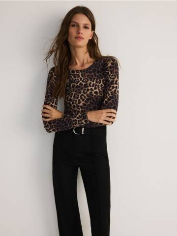 Reserved - LADIES` BLOUSE BODY - різнобарвний - 3378P-MLC Reserved - LADIES` BLOUSE BODY - різнобарвний - 3378P-MLC