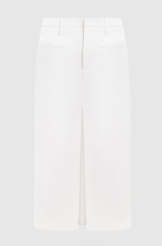 Белая юбка миди