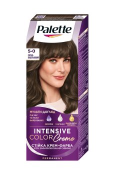 Стойкая крем-краска для волос Palette Интенсивный цвет, 5-0 Светло-каштановый, 110 мл
