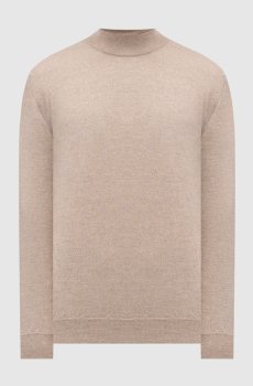 Бежевый свитер из шерсти мериноса