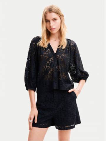 Desigual Блузка Dharma 24SWBW02 Чорний Loose Fit Desigual Блузка Dharma 24SWBW02 Чорний Loose Fit