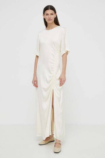 Платье Herskind Sabastian цвет бежевый maxi oversize 5148370 Платье Herskind Sabastian цвет бежевый maxi oversize 5148370