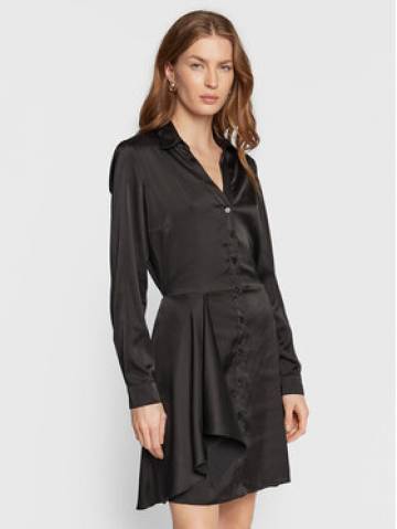 Guess Сукня-сорочка Alya W2BK83 WF1T2 Чорний Regular Fit Guess Сукня-сорочка Alya W2BK83 WF1T2 Чорний Regular Fit