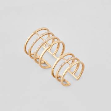 Серебряные кольца с позолотой Minimal 19066п Серебряные кольца с позолотой Minimal 19066п