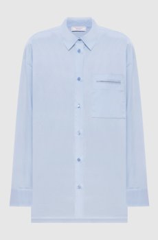 Голубая рубашка с цепочкой