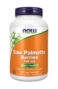 Экстракт плодов сереноа (со пальметто) NOW Foods Saw Palmetto Berries 550 мг, 250 капсул