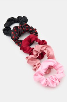Резинки для волосся, 5 шт. - різнобарвний