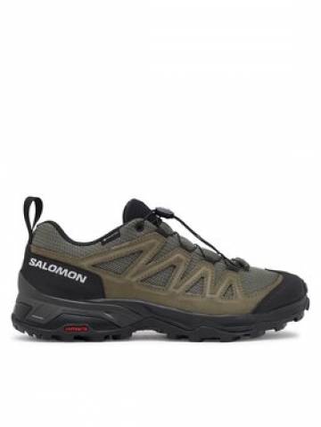 Salomon Трекінгові черевики X Ward Leather GORE-TEX L47182200 Зелений Salomon Трекінгові черевики X Ward Leather GORE-TEX L47182200 Зелений