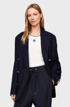 Женский темно-синий жакет THC GI CC CLASSIC DB BLAZER Синий M Tommy Hilfiger WW0WW40706