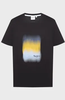 Мужская черная футболка GLEN Черный XL Pepe Jeans PM5010367
