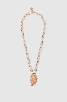 Золотое колье с яшмой