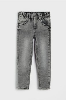 Джинси relaxed skinny з домішкою віскози - сірий