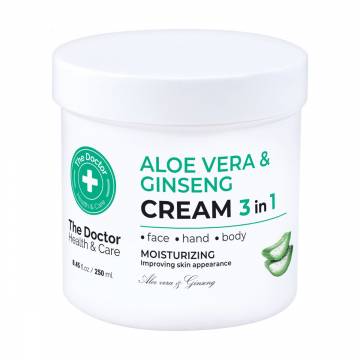 Крем для лица, тела и рук The Doctor Health & Care Aloe Vera + Ginseng Cream 3 in 1, 250 мл