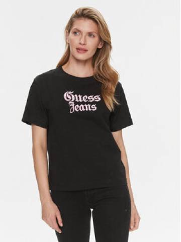 Guess Футболка Gothic W4RI49 K6XN4 Чорний Regular Fit Guess Футболка Gothic W4RI49 K6XN4 Чорний Regular Fit