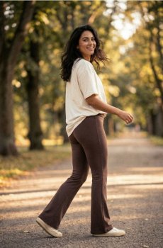 Легінси-кльош - коричневий