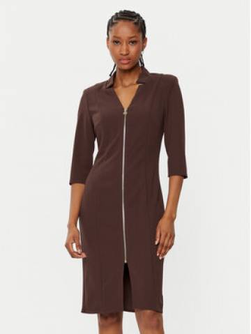 Rinascimento Коктейльна сукня CFC0121893003 Коричневий Slim Fit Rinascimento Коктейльна сукня CFC0121893003 Коричневий Slim Fit