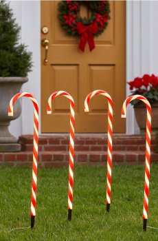 Різдвяні LED-ліхтарики, набір з 4 - червоний