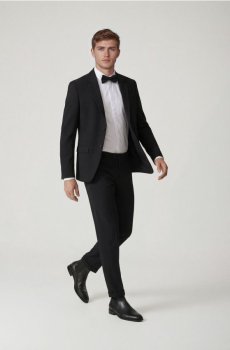 Reserved - Костюмні брюки зі складками - чорний - 841HO-99X