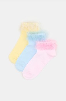 Шкарпетки з воланами 3 pack - різнобарвний