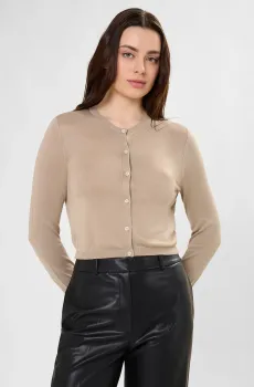 Женский бежевый кардиган Бежевый S HUGO 50561176;232