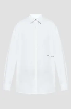 Мужская белая рубашка Белый L Karl Lagerfeld 553600.605976;10