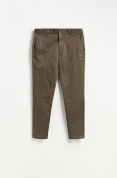 Reserved - Бавовняні штани skinny - пильно-коричневий - XL801-98X
