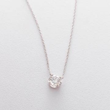 Серебряное колье с фианитом 18825 Серебряное колье с фианитом 18825