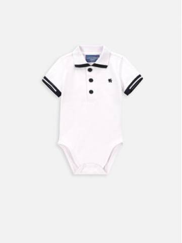 Coccodrillo Дитяче боді WC4112503EBB Білий Coccodrillo Дитяче боді WC4112503EBB Білий