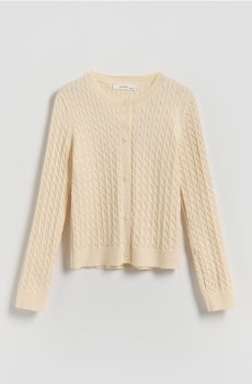 Reserved - Трикотажний кардиган - кремовий - 808IE-01X