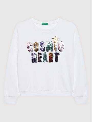 United Colors Of Benetton Світшот 3J68C101I Білий Regular Fit United Colors Of Benetton Світшот 3J68C101I Білий Regular Fit