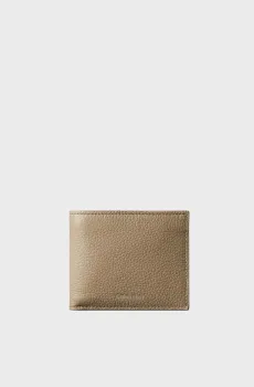 Мужской бежевый кожаный кошелек W ZIP COIN Бежевый ONESIZE Calvin Klein LV04D1028G