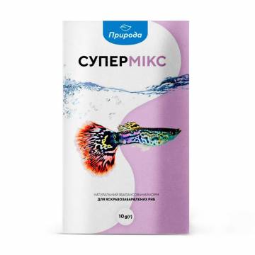 Корм для яркоокрашенных рыб Природа Супермикс, 10 г Корм для яркоокрашенных рыб Природа Супермикс, 10 г
