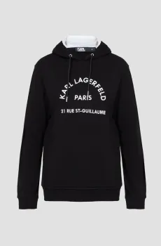 Мужское черное худи Черный M Karl Lagerfeld 542900.705036;990